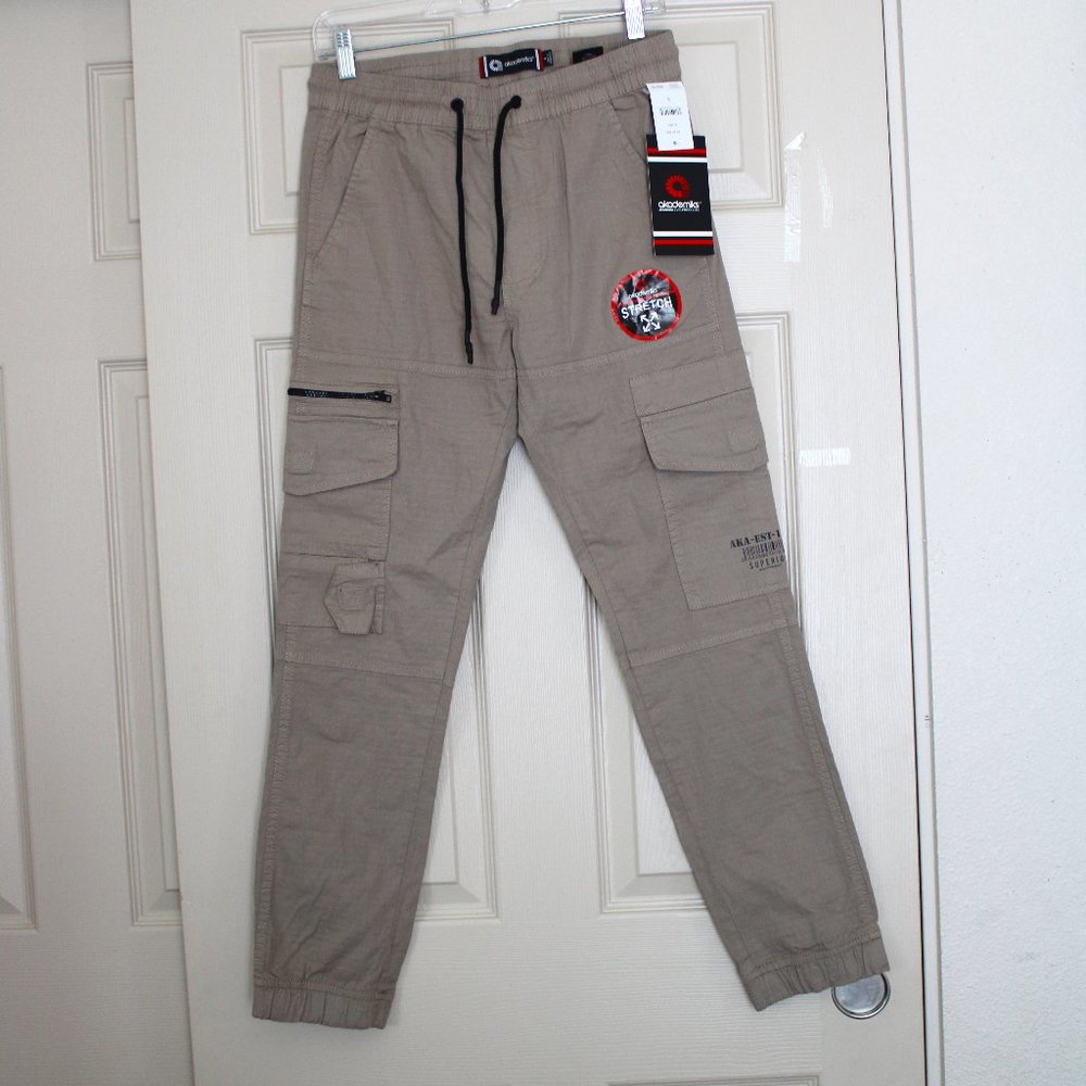 Akademiks Unisex KHAKI Pants Size-S